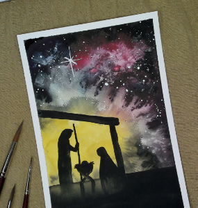 Glowy Nativity